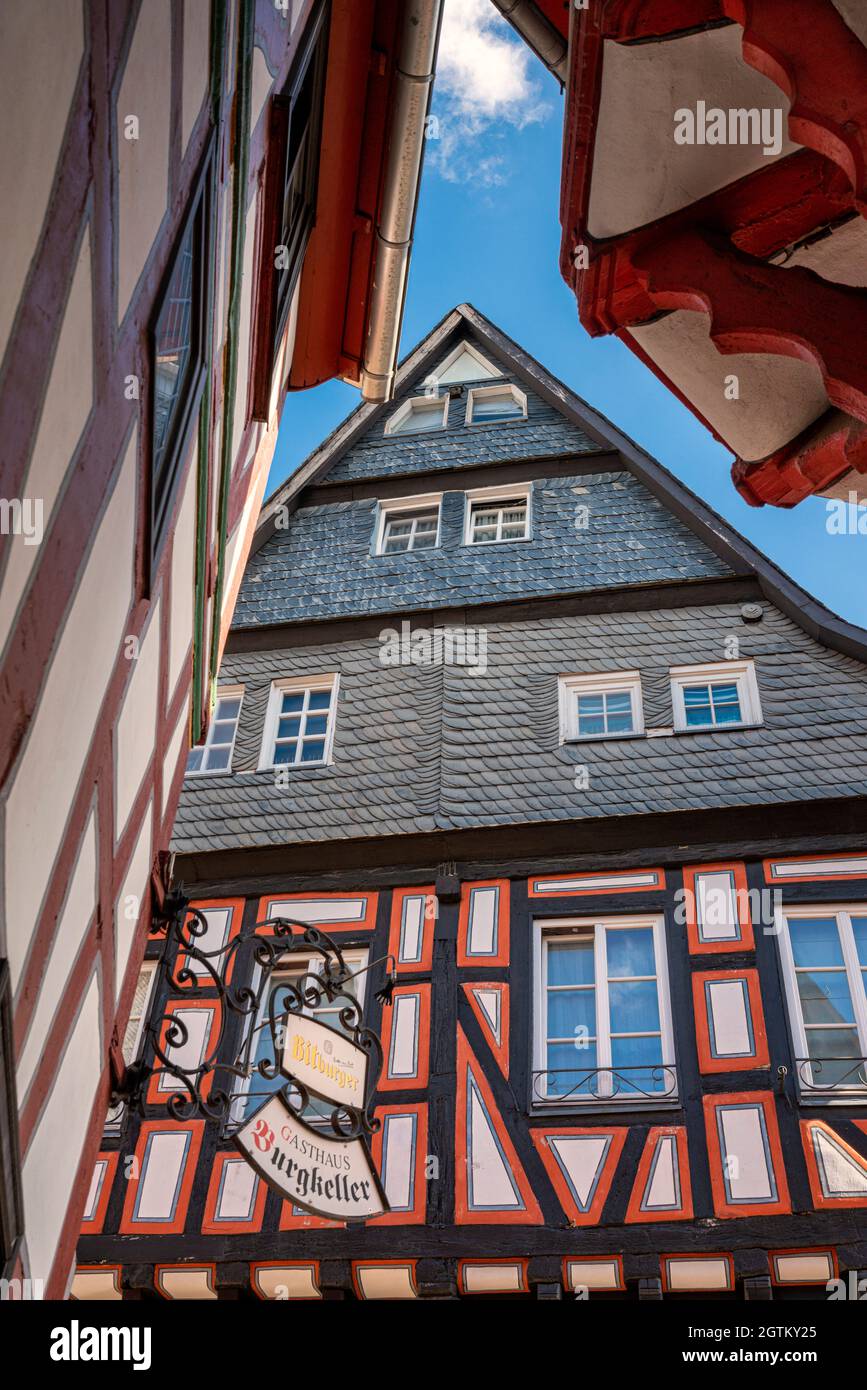 Maisons à colombages dans le diocèse de Limbourg en Allemagne Banque D'Images