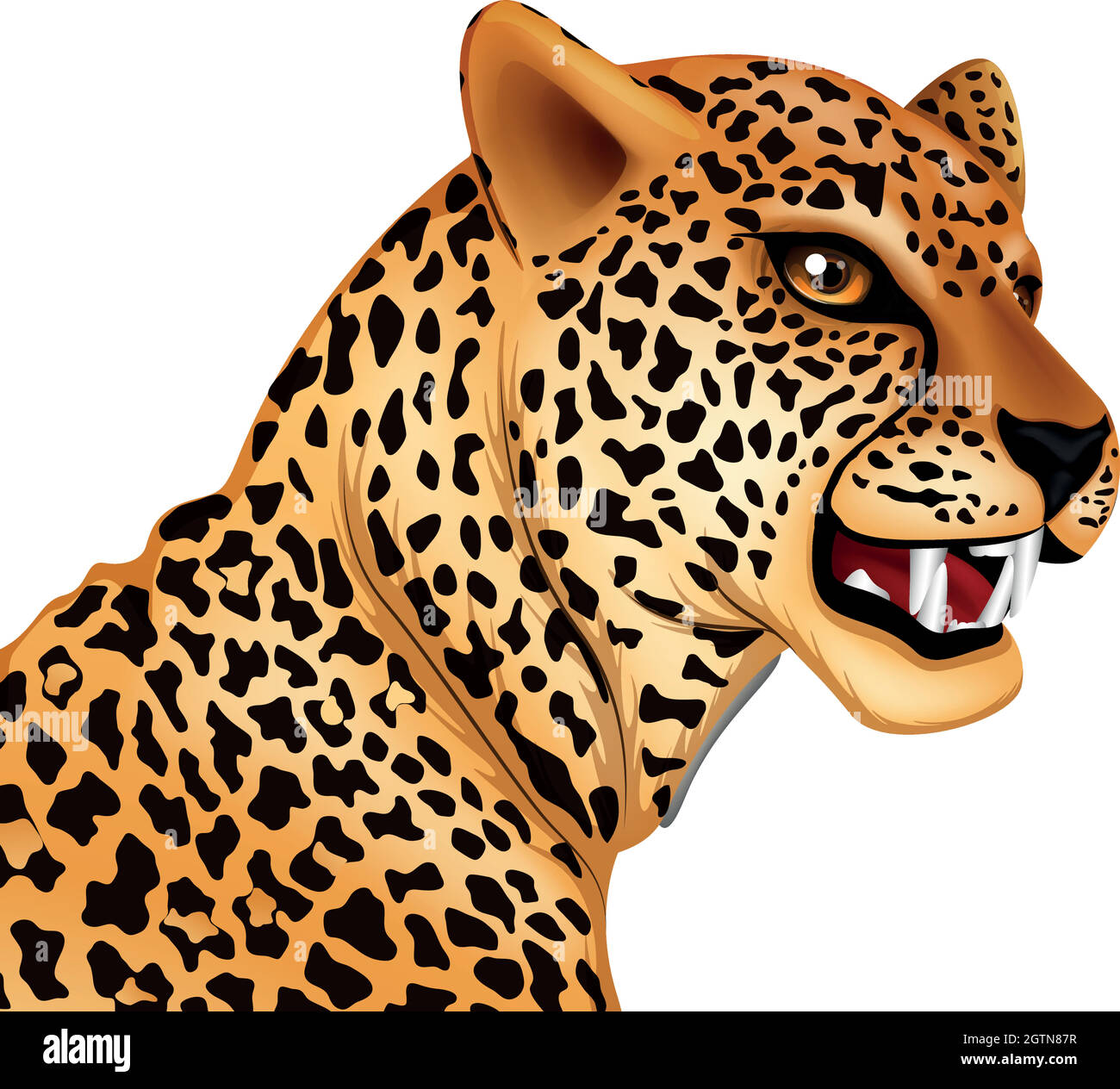 Le Cheetah Illustration de Vecteur