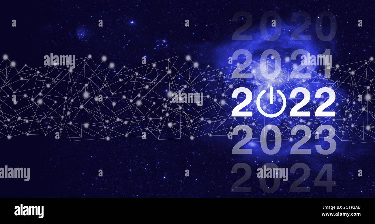 Chargement Des Annees 21 A 22 Demarrer Le Concept Annee De Bienvenue 22 Concept De Carte Business New Year Concept De La Nouvelle Annee Reussie Gestion D Entreprise Inspiration Photo Stock Alamy