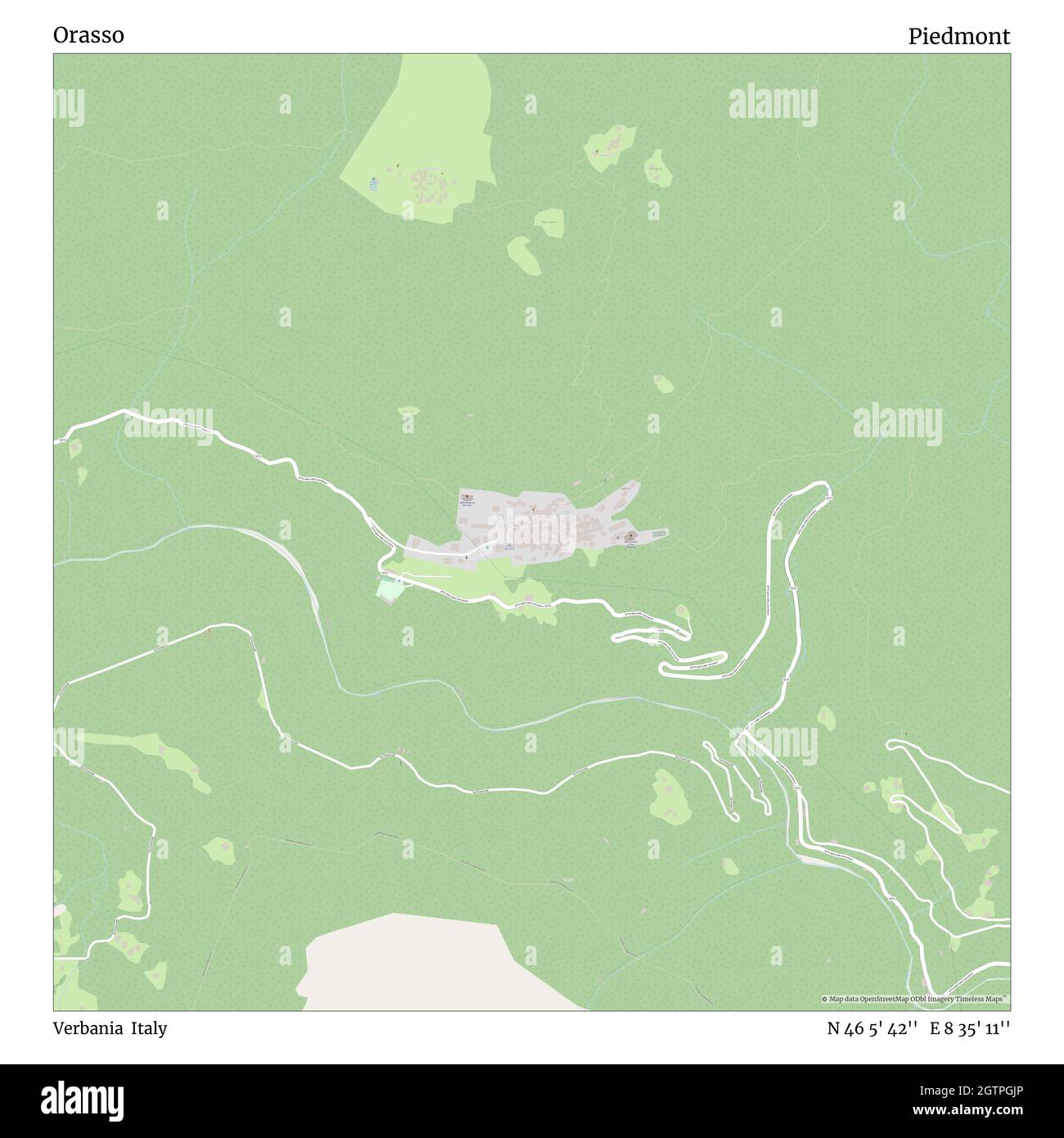 Orasso, Verbania, Italie, Piémont, N 46 5' 42'', E 8 35' 11'', carte, carte intemporelle publiée en 2021.Les voyageurs, les explorateurs et les aventuriers comme Florence Nightingale, David Livingstone, Ernest Shackleton, Lewis et Clark et Sherlock Holmes se sont appuyés sur des cartes pour planifier leurs voyages dans les coins les plus reculés du monde. Timeless Maps dresse la carte de la plupart des sites du monde, montrant ainsi la réalisation de grands rêves Banque D'Images