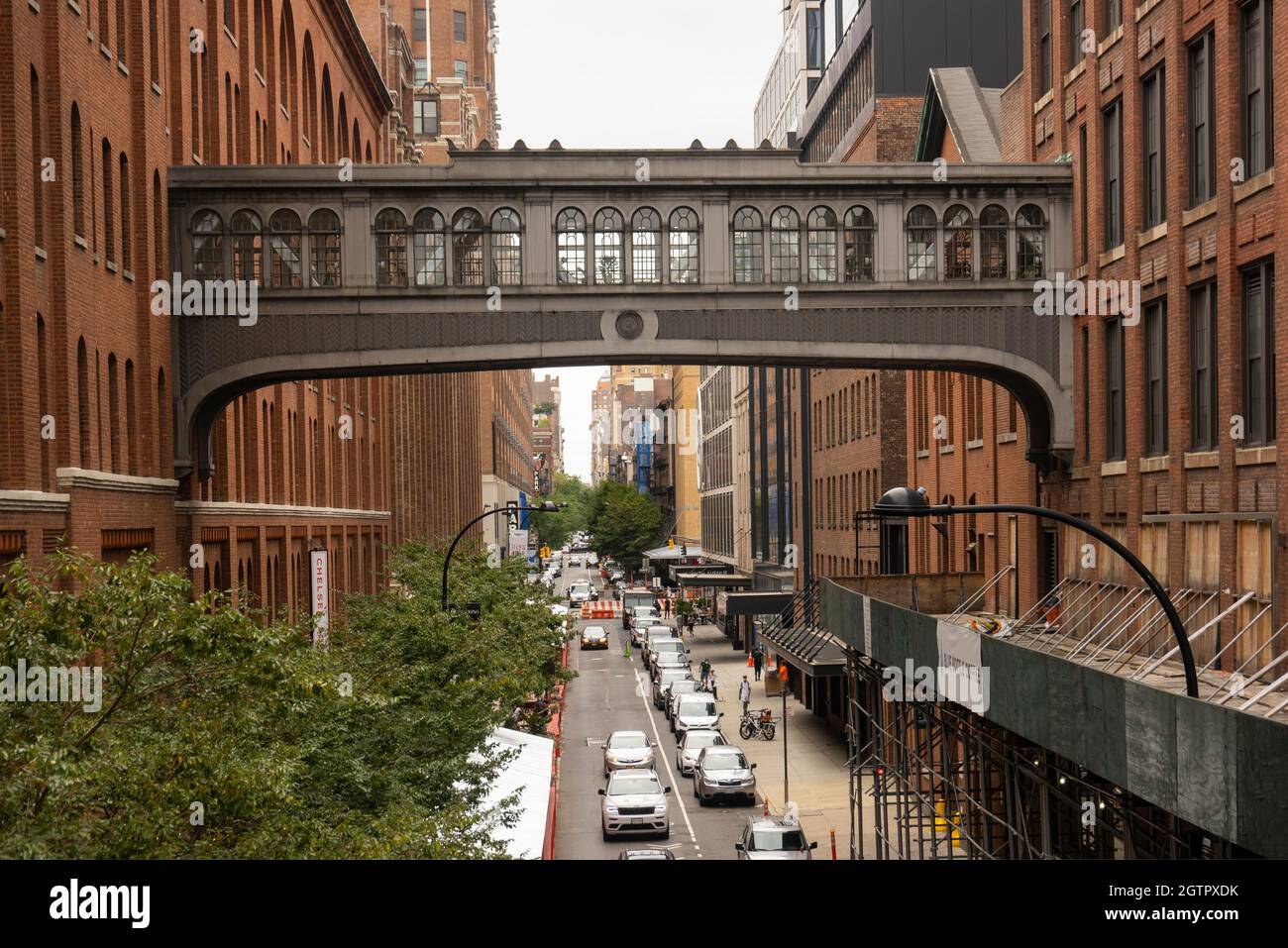 Sky Bridge reliant les bâtiments de la 15e rue Chelsea Manhattan NYC Banque D'Images