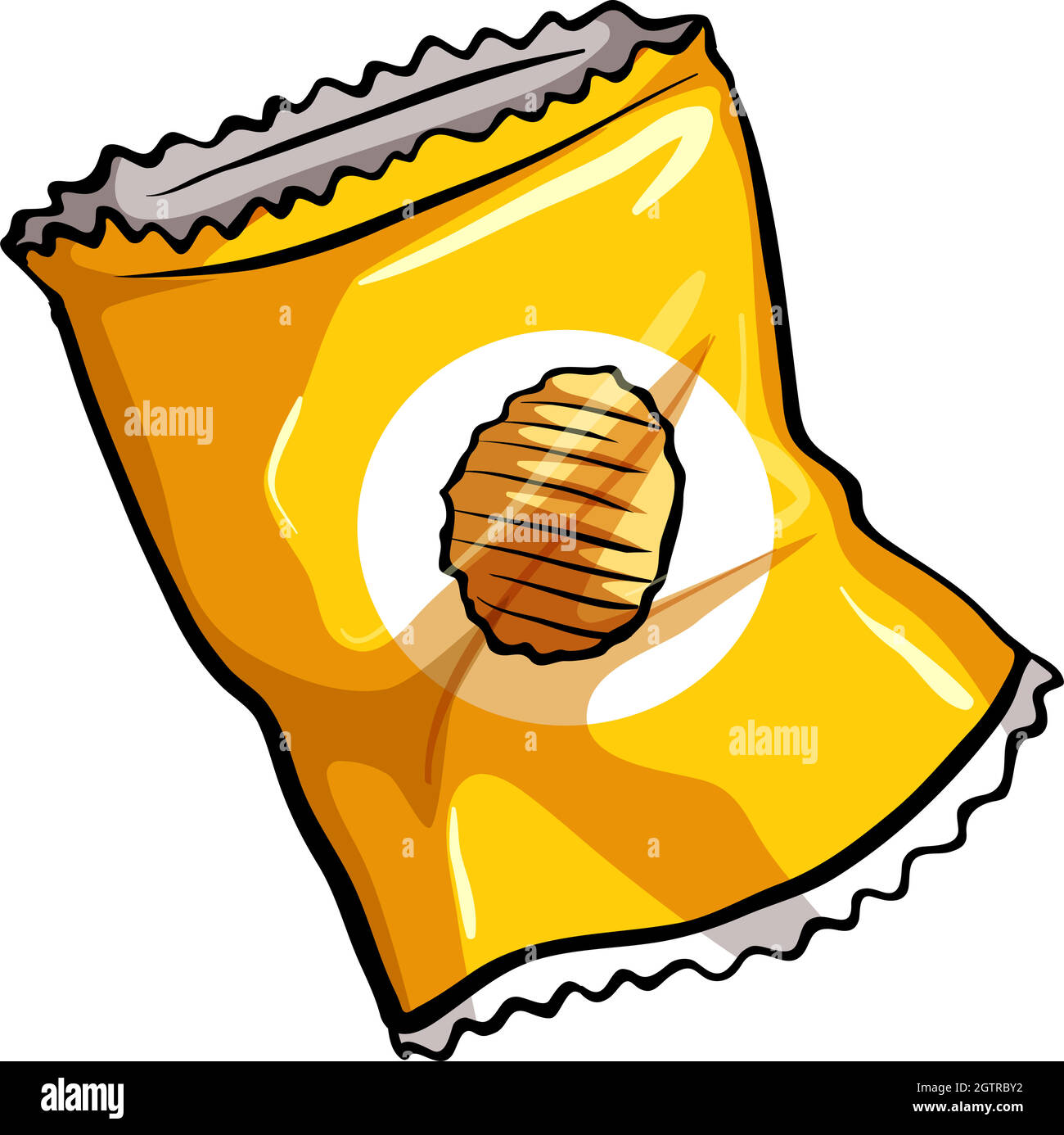 Une pochette de chips Illustration de Vecteur