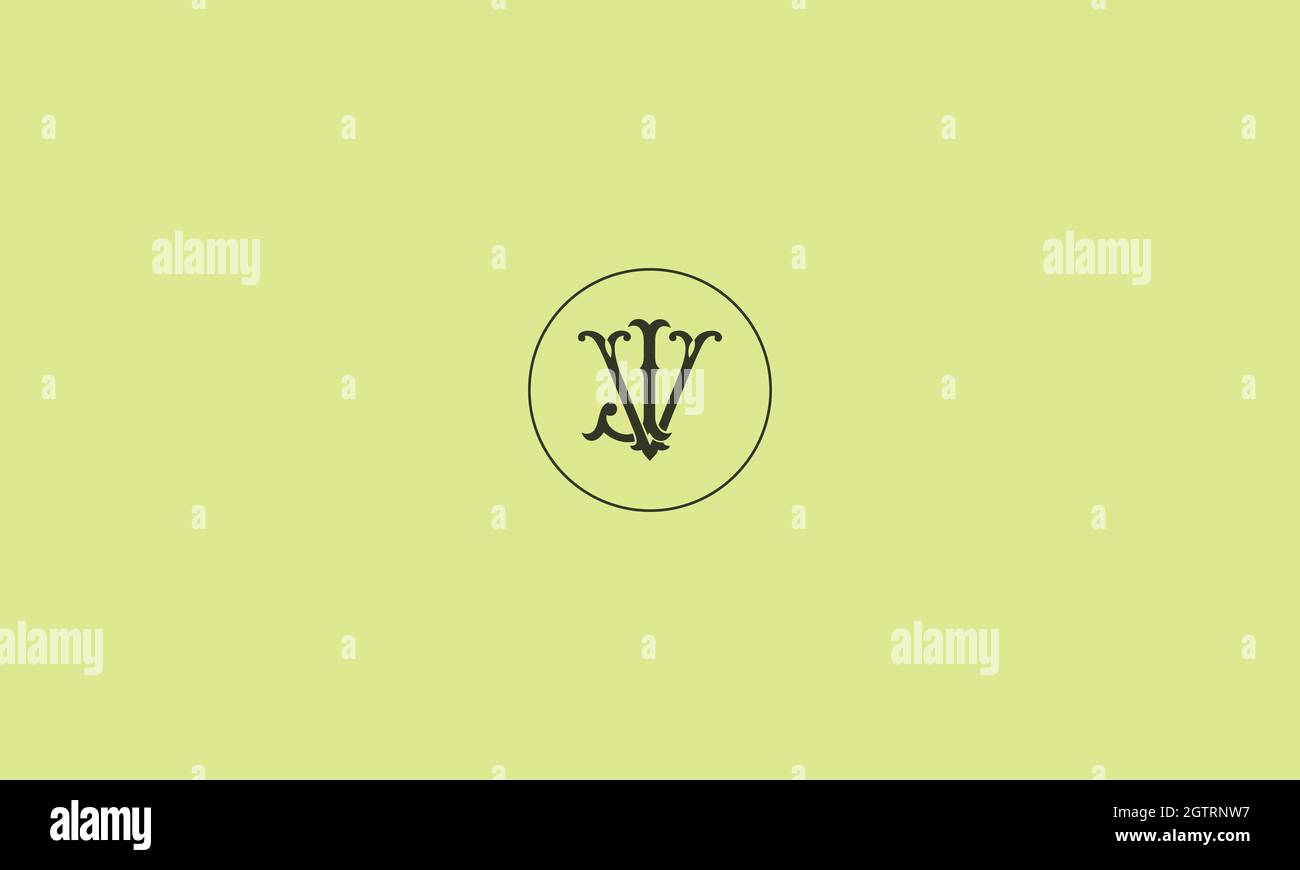 lettres logo jv avec effet d'espace négatif pour l'utilisation d'illustration Illustration de Vecteur