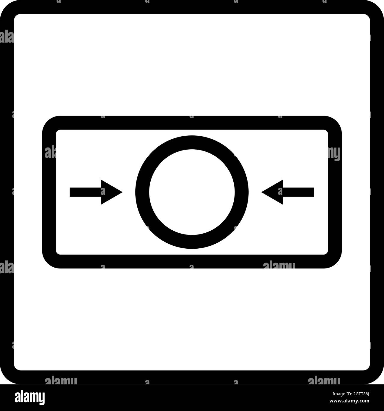 Icône d'alarme incendie Illustration de Vecteur