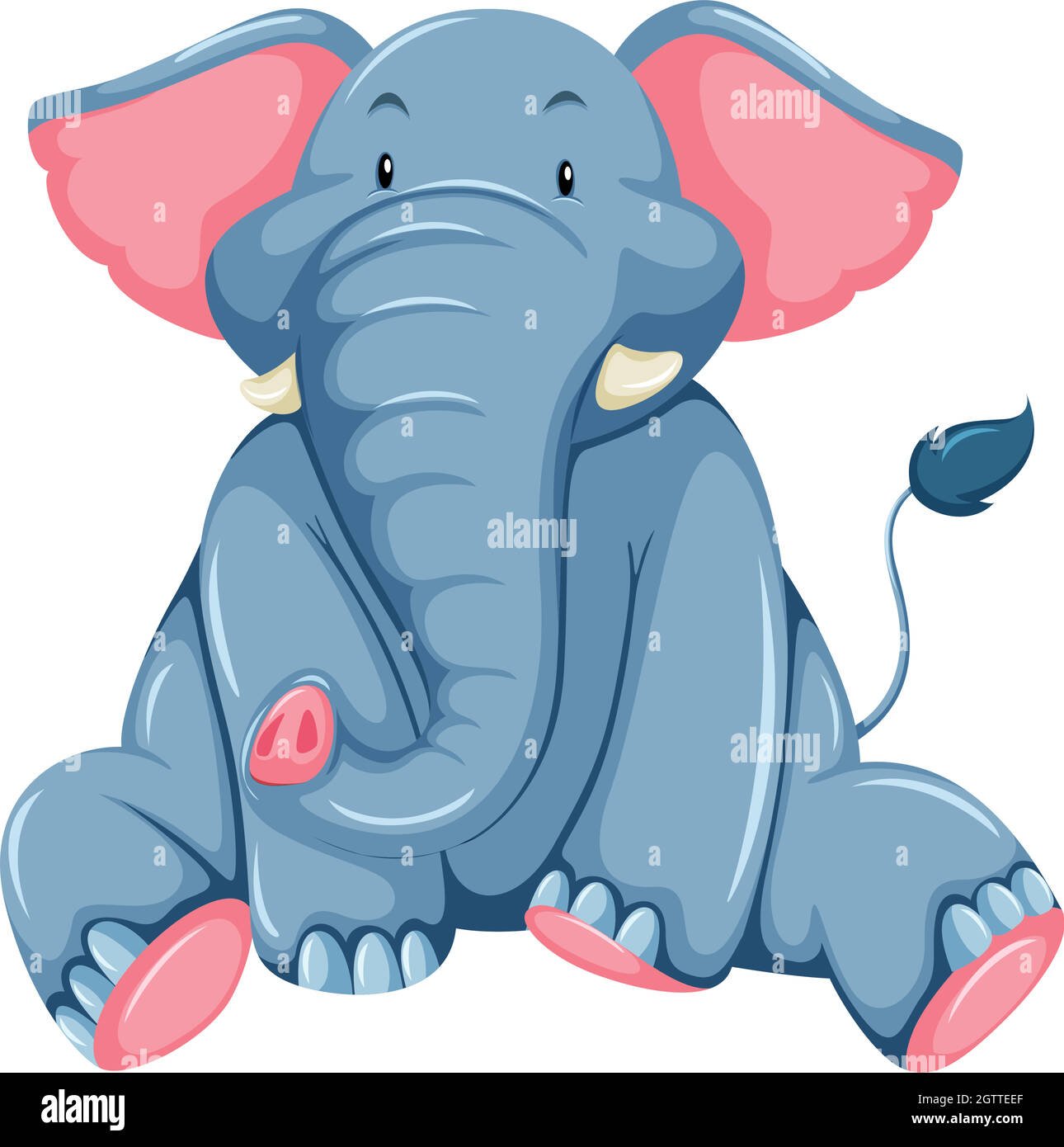 Jeune éléphant Illustration de Vecteur