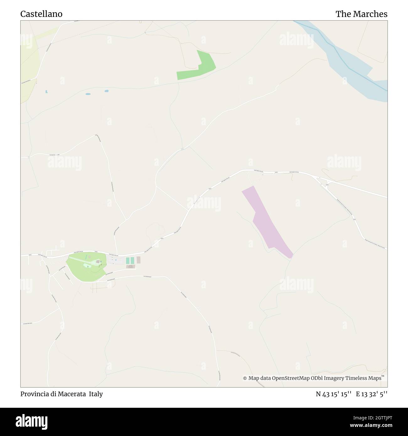 Castellano, Provincia di Macerata, Italie, les Marches, N 43 15' 15'', E 13 32' 5'', carte, carte intemporelle publiée en 2021.Les voyageurs, les explorateurs et les aventuriers comme Florence Nightingale, David Livingstone, Ernest Shackleton, Lewis et Clark et Sherlock Holmes se sont appuyés sur des cartes pour planifier leurs voyages dans les coins les plus reculés du monde. Timeless Maps dresse la carte de la plupart des sites du monde, montrant ainsi la réalisation de grands rêves Banque D'Images