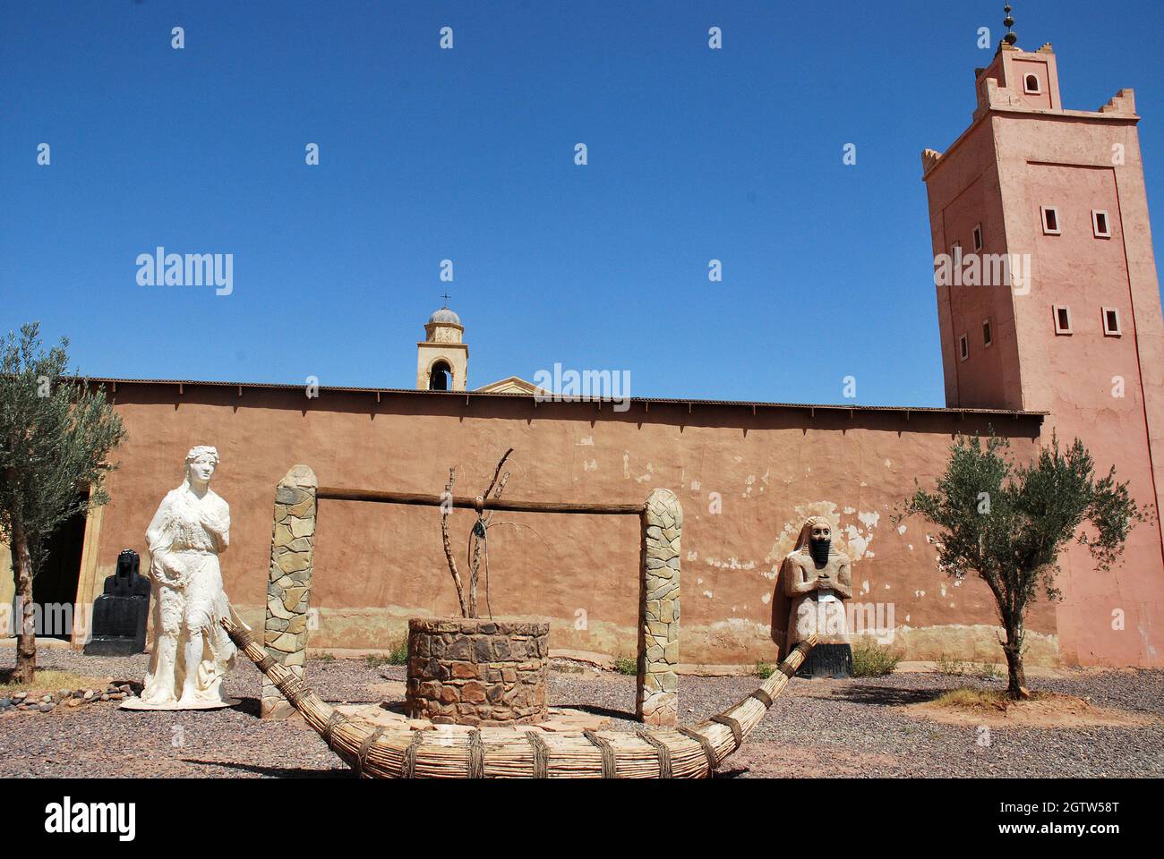 Centre cinématographique Ouarzazate au Maroc Banque D'Images