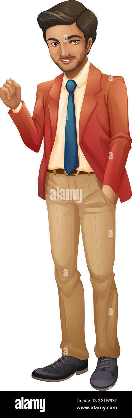 Une personne orientée affaires Illustration de Vecteur