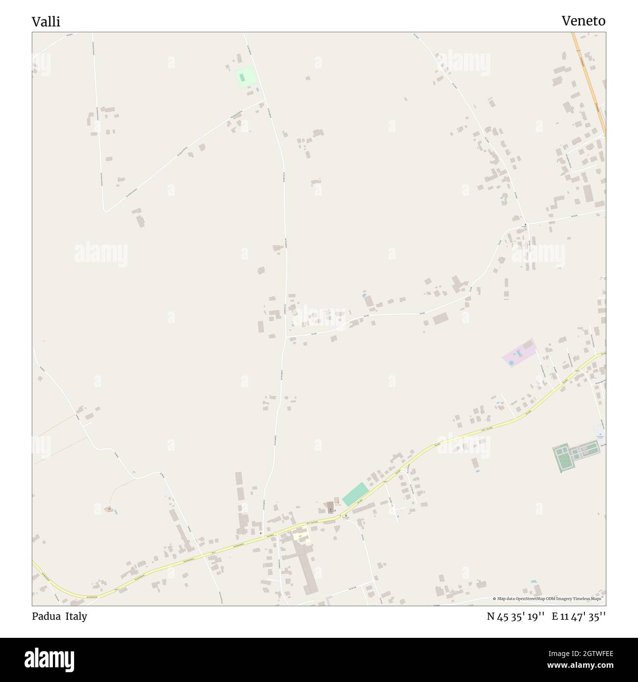 Valli, Padoue, Italie, Vénétie, N 45 35' 19'', E 11 47' 35'', carte, carte intemporelle publiée en 2021.Les voyageurs, les explorateurs et les aventuriers comme Florence Nightingale, David Livingstone, Ernest Shackleton, Lewis et Clark et Sherlock Holmes se sont appuyés sur des cartes pour planifier leurs voyages dans les coins les plus reculés du monde. Timeless Maps dresse la carte de la plupart des sites du monde, montrant ainsi la réalisation de grands rêves Banque D'Images