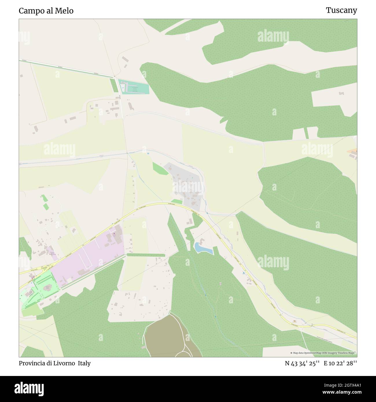 Campo al Melo, Provincia di Livorno, Italie, Toscane, N 43 34' 25'', E 10 22' 28'', carte, carte intemporelle publiée en 2021.Les voyageurs, les explorateurs et les aventuriers comme Florence Nightingale, David Livingstone, Ernest Shackleton, Lewis et Clark et Sherlock Holmes se sont appuyés sur des cartes pour planifier leurs voyages dans les coins les plus reculés du monde. Timeless Maps dresse la carte de la plupart des sites du monde, montrant ainsi la réalisation de grands rêves Banque D'Images