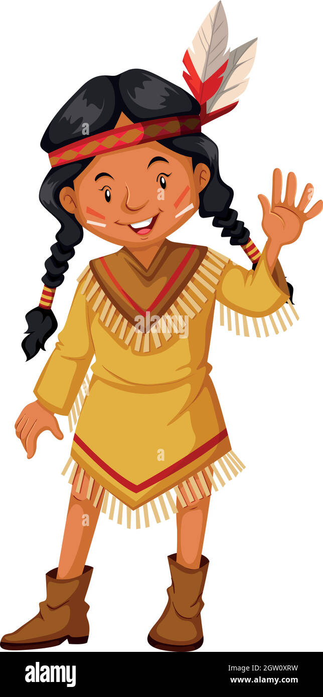Salutation des indiens d'amérique Illustration de Vecteur