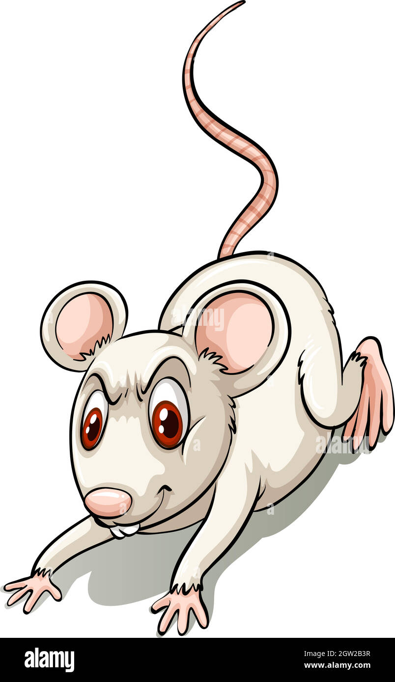 Petite souris en colère Illustration de Vecteur