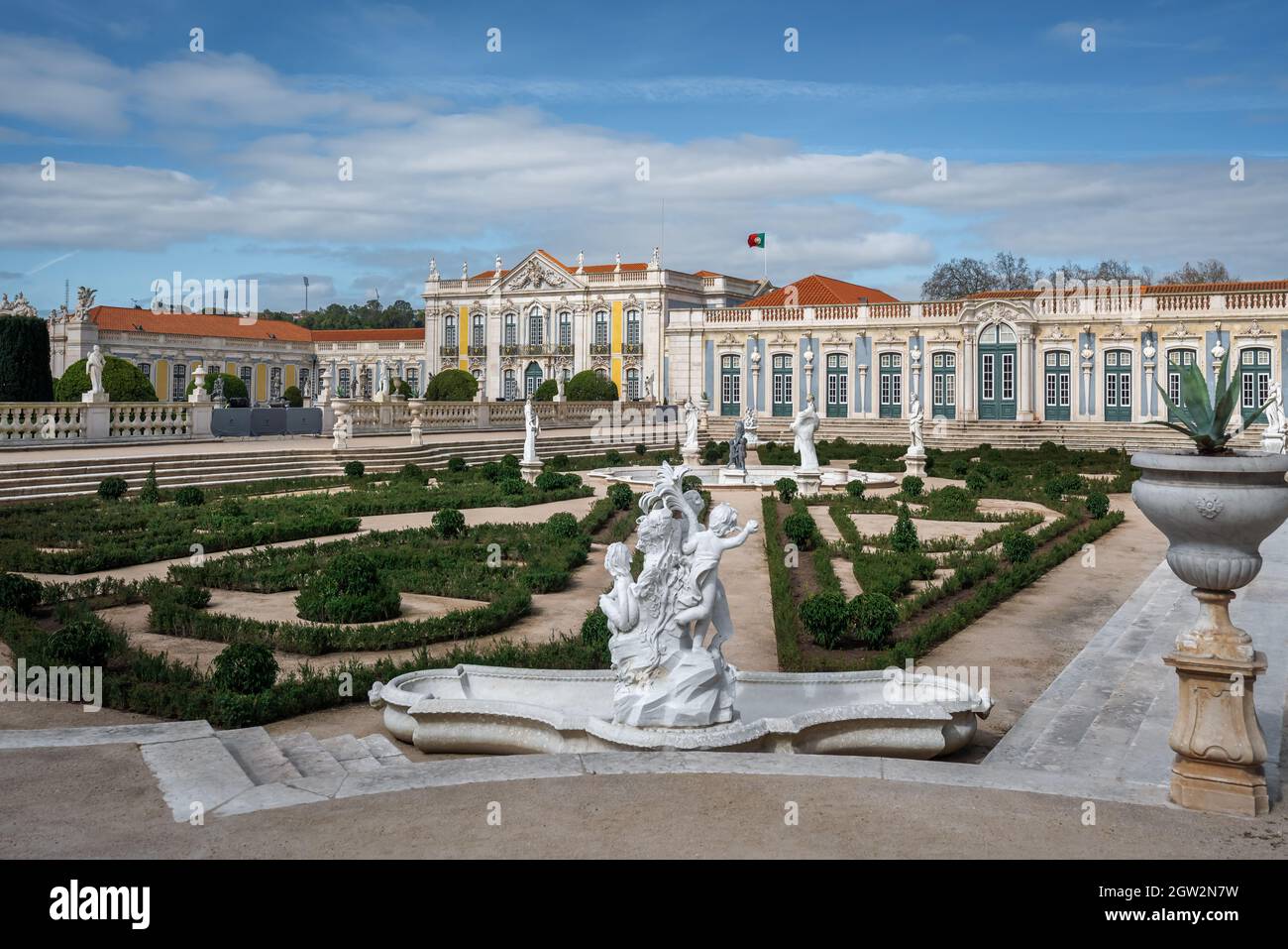 Palais des jardins de Queluz - Queluz, Portugal Banque D'Images