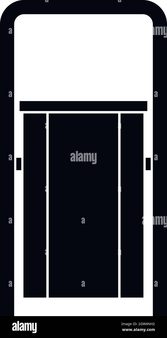 L'icône poubelle publique, le style simple Illustration de Vecteur