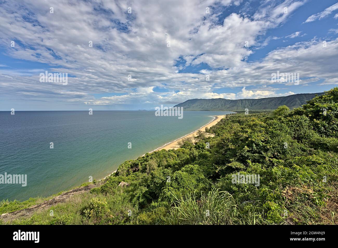 Vue sur la côte est de l'Australie depuis Lex Lookout pendant la journée Banque D'Images