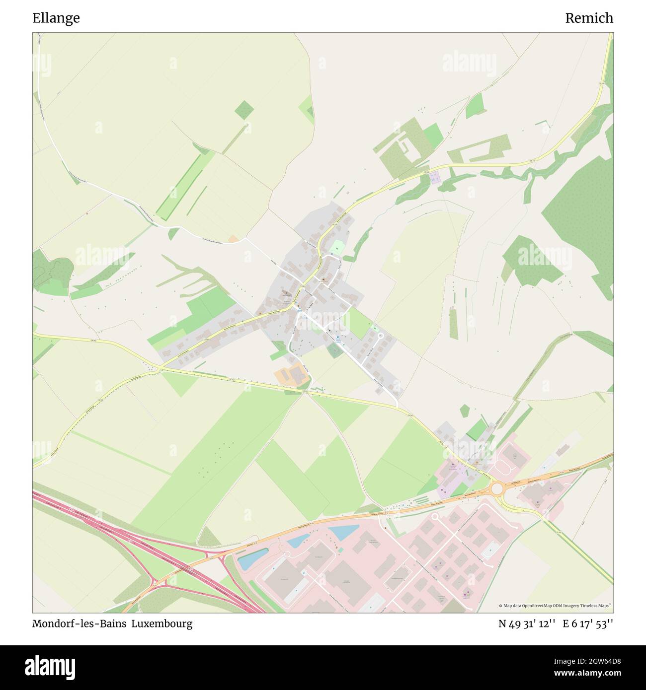 Ellange, Mondorf-les-bains, Luxembourg, Remich, N 49 31' 12'', E 6 17' 53'', carte, carte intemporelle publiée en 2021.Les voyageurs, les explorateurs et les aventuriers comme Florence Nightingale, David Livingstone, Ernest Shackleton, Lewis et Clark et Sherlock Holmes se sont appuyés sur des cartes pour planifier leurs voyages dans les coins les plus reculés du monde. Timeless Maps dresse la carte de la plupart des sites du monde, montrant ainsi la réalisation de grands rêves Banque D'Images