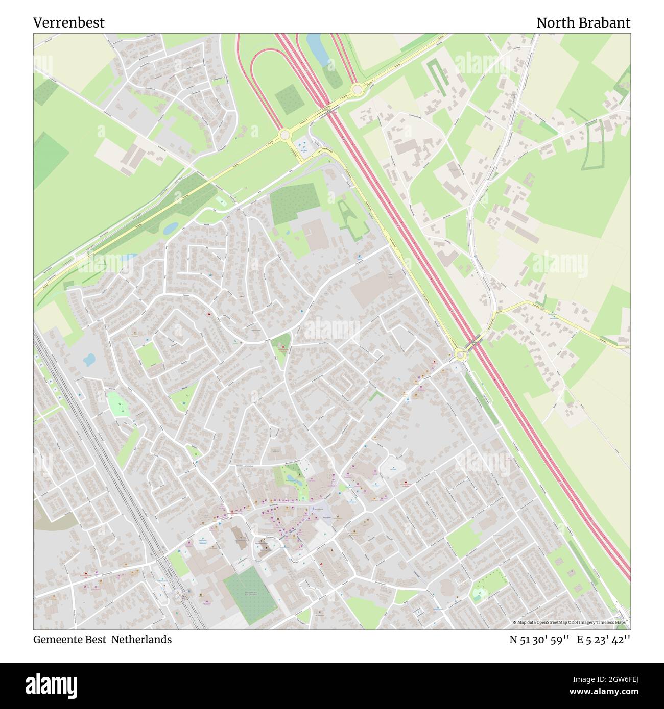 VerrenBEST, Gemeente Best, pays-Bas, Brabant Nord, N 51 30' 59'', E 5 23' 42'', carte, carte intemporelle publiée en 2021.Les voyageurs, les explorateurs et les aventuriers comme Florence Nightingale, David Livingstone, Ernest Shackleton, Lewis et Clark et Sherlock Holmes se sont appuyés sur des cartes pour planifier leurs voyages dans les coins les plus reculés du monde. Timeless Maps dresse la carte de la plupart des sites du monde, montrant ainsi la réalisation de grands rêves Banque D'Images