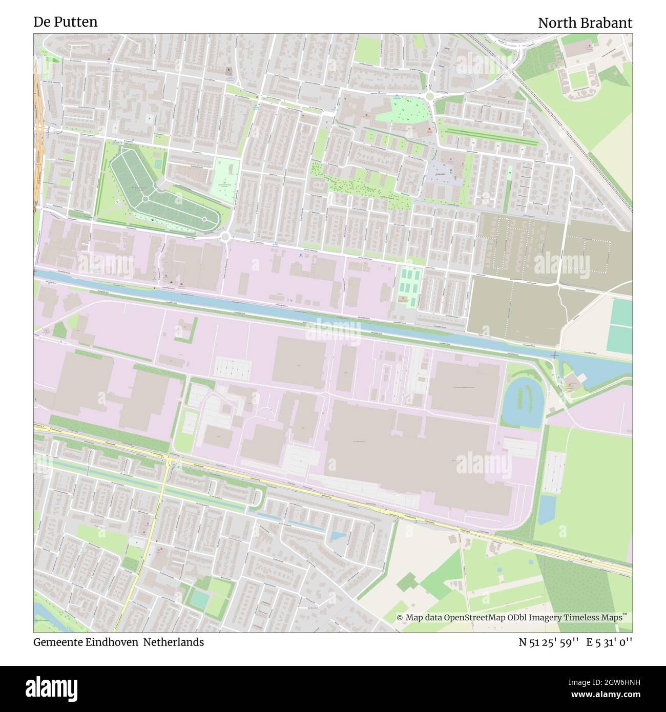 De Putten, Gemeente Eindhoven, pays-Bas, Brabant Nord, N 51 25' 59'', E 5 31' 0'', carte, carte intemporelle publiée en 2021.Les voyageurs, les explorateurs et les aventuriers comme Florence Nightingale, David Livingstone, Ernest Shackleton, Lewis et Clark et Sherlock Holmes se sont appuyés sur des cartes pour planifier leurs voyages dans les coins les plus reculés du monde. Timeless Maps dresse la carte de la plupart des sites du monde, montrant ainsi la réalisation de grands rêves Banque D'Images