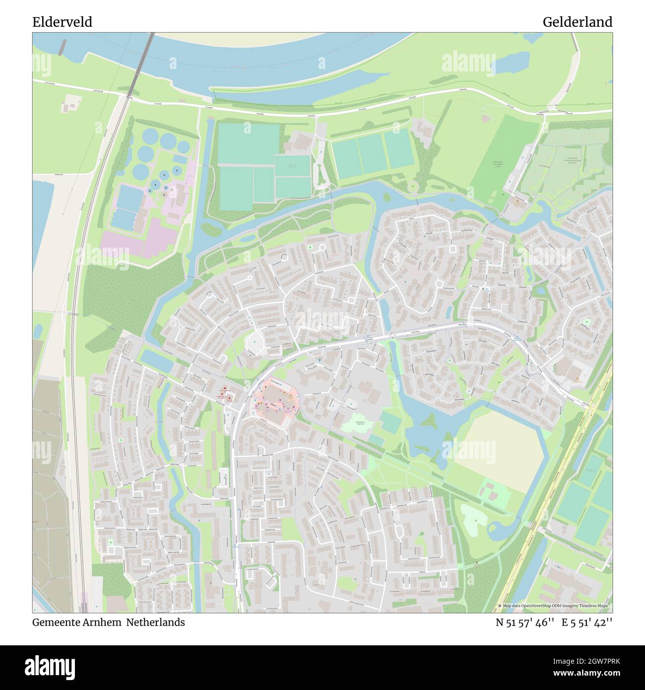 Elderveld, Gemeente Arnhem, pays-Bas, Gelderland, N 51 57' 46'', E 5 51' 42'', carte, carte intemporelle publiée en 2021.Les voyageurs, les explorateurs et les aventuriers comme Florence Nightingale, David Livingstone, Ernest Shackleton, Lewis et Clark et Sherlock Holmes se sont appuyés sur des cartes pour planifier leurs voyages dans les coins les plus reculés du monde. Timeless Maps dresse la carte de la plupart des sites du monde, montrant ainsi la réalisation de grands rêves Banque D'Images