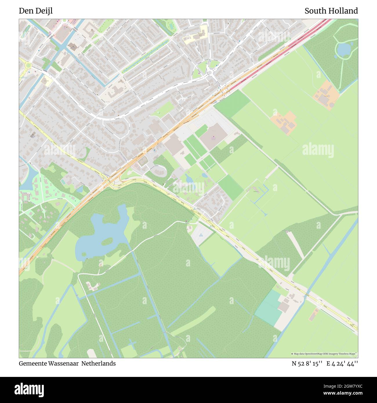 Den Deijl, Gemeente Wassenaar, pays-Bas, Hollande-Méridionale, N 52 8' 15'', E 4 24' 44'', carte, carte intemporelle publiée en 2021.Les voyageurs, les explorateurs et les aventuriers comme Florence Nightingale, David Livingstone, Ernest Shackleton, Lewis et Clark et Sherlock Holmes se sont appuyés sur des cartes pour planifier leurs voyages dans les coins les plus reculés du monde. Timeless Maps dresse la carte de la plupart des sites du monde, montrant ainsi la réalisation de grands rêves Banque D'Images