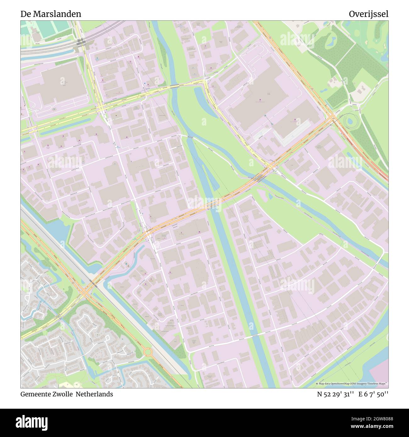 De Marslanden, Gemeente Zwolle, pays-Bas, Overijssel, N 52 29' 31'', E 6 7' 50'', carte, Timeless carte publiée en 2021.Les voyageurs, les explorateurs et les aventuriers comme Florence Nightingale, David Livingstone, Ernest Shackleton, Lewis et Clark et Sherlock Holmes se sont appuyés sur des cartes pour planifier leurs voyages dans les coins les plus reculés du monde. Timeless Maps dresse la carte de la plupart des sites du monde, montrant ainsi la réalisation de grands rêves Banque D'Images