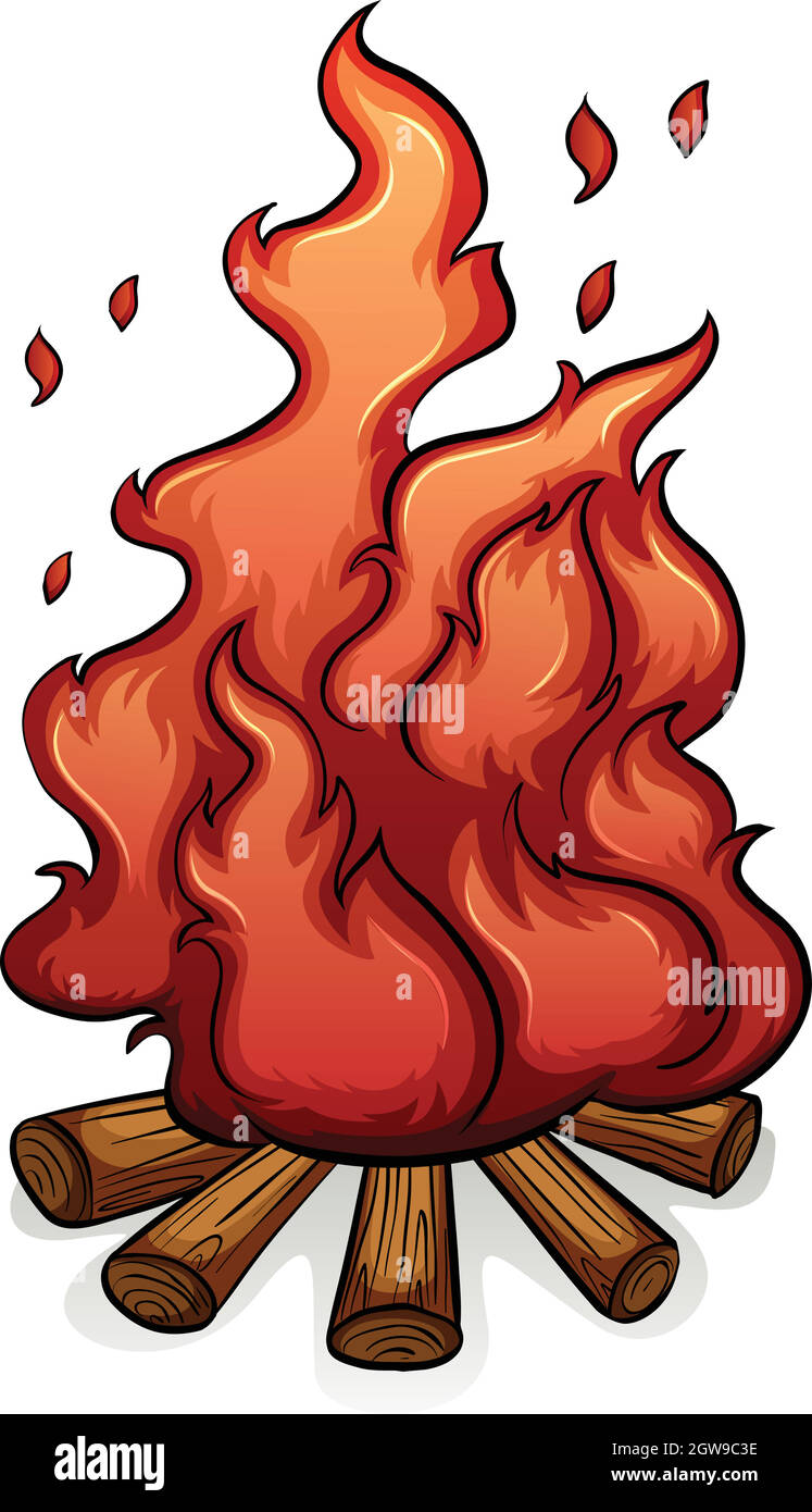 Ajout de carburant à l'idiome du feu Illustration de Vecteur