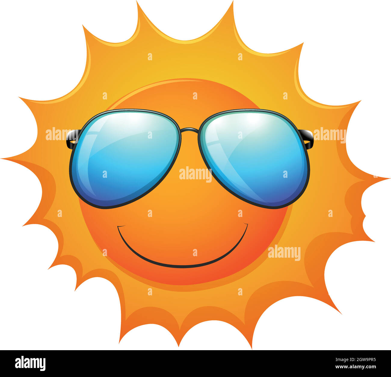 Le soleil Illustration de Vecteur