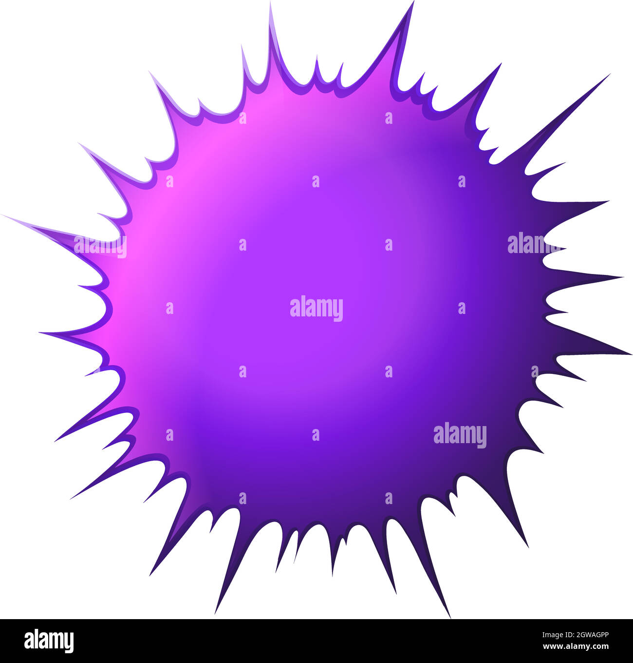 Violet explosion sur blanc Illustration de Vecteur