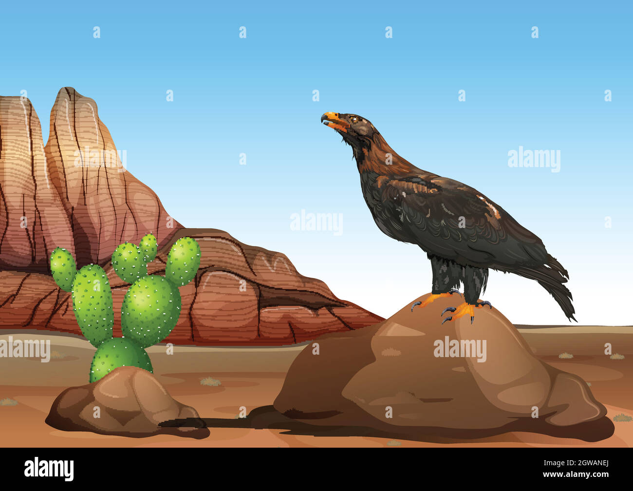 Un aigle Illustration de Vecteur