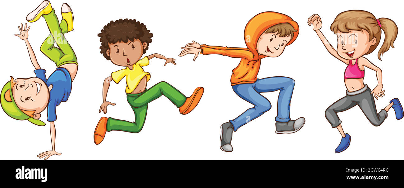 Danse Illustration de Vecteur