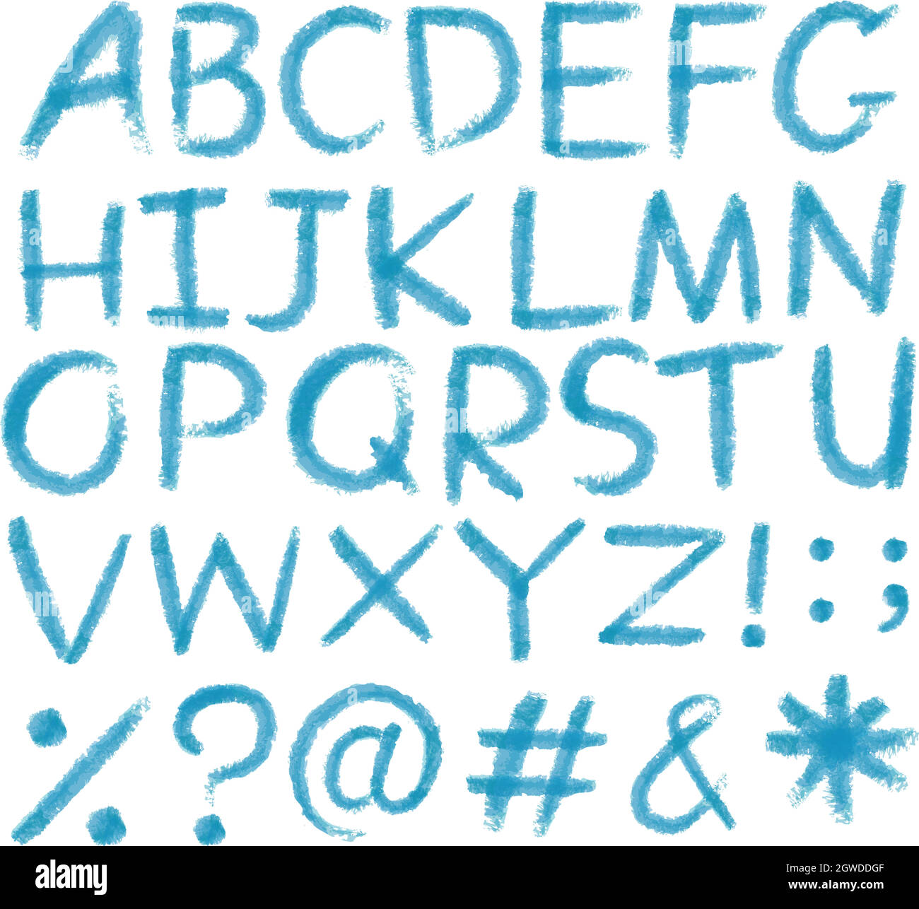 Lettres de l'alphabet Illustration de Vecteur