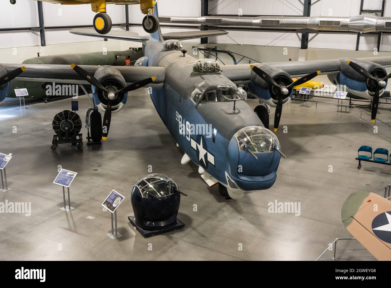 Le Privateer consolidé PB4Y-2 était une version de la marine américaine du bombardier B-24. Musée de l'air et de l'espace de Pima, Tucson, Arizona. Banque D'Images