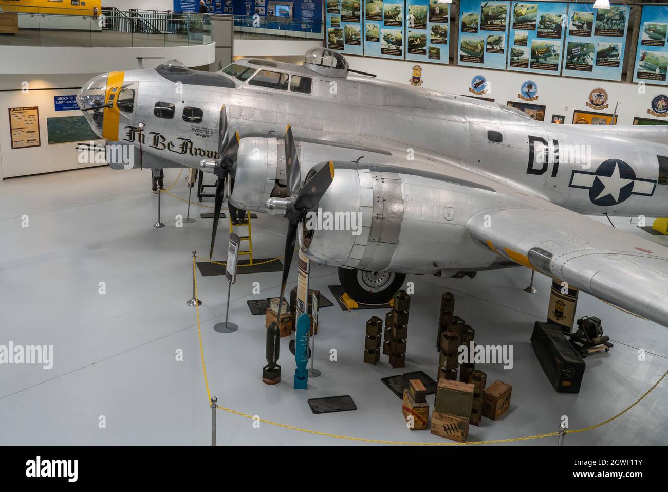 Un bombardier lourd Boeing B-17G Flying Fortress au musée Pima Air & Space, Tucson, Arizona. Banque D'Images