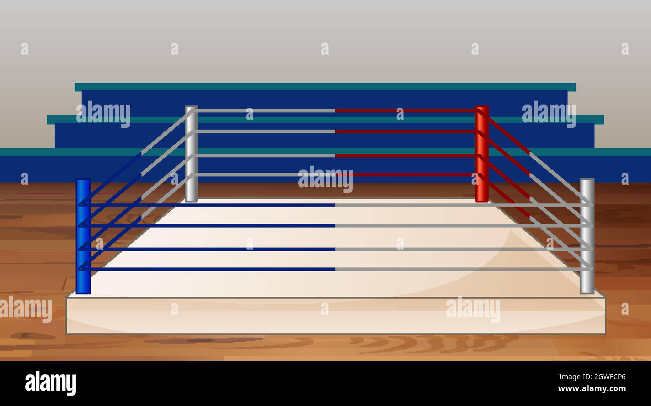 Boxing ring cartoon background vector Banque de photographies et d'images à haute résolution - Alamy Boxing ring cartoon background vector Banque de photographies et d'images à haute résolution - Alamy