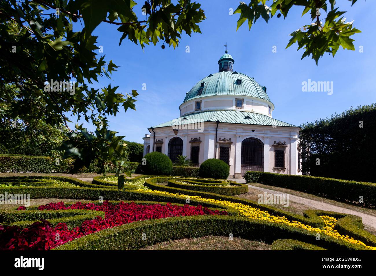 Europe jardin baroque Kromeriz République tchèque jardins à couper le souffle Banque D'Images