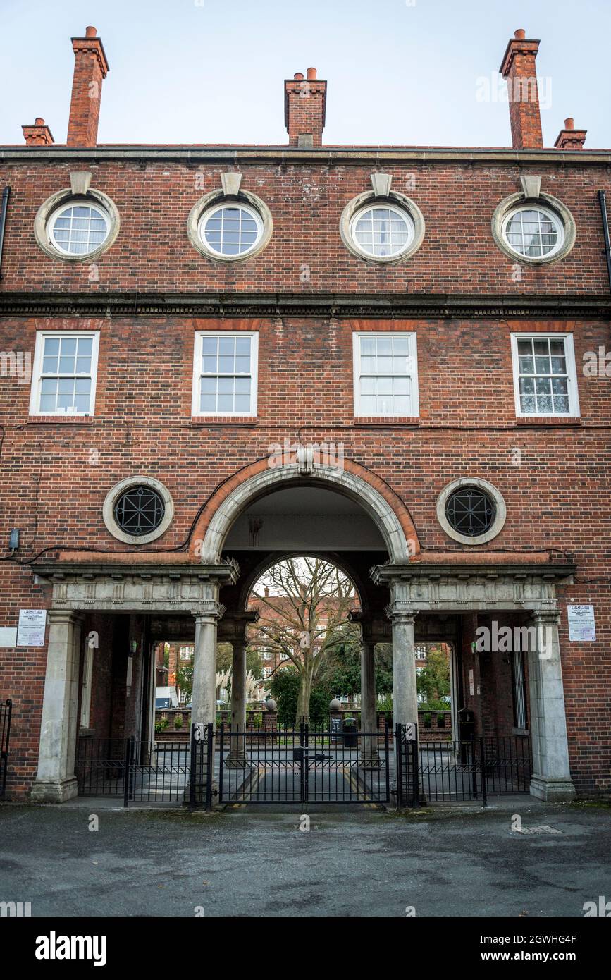 Peabody Estate social Housing, Hammersmith, Londres, Angleterre, Royaume-Uni Banque D'Images