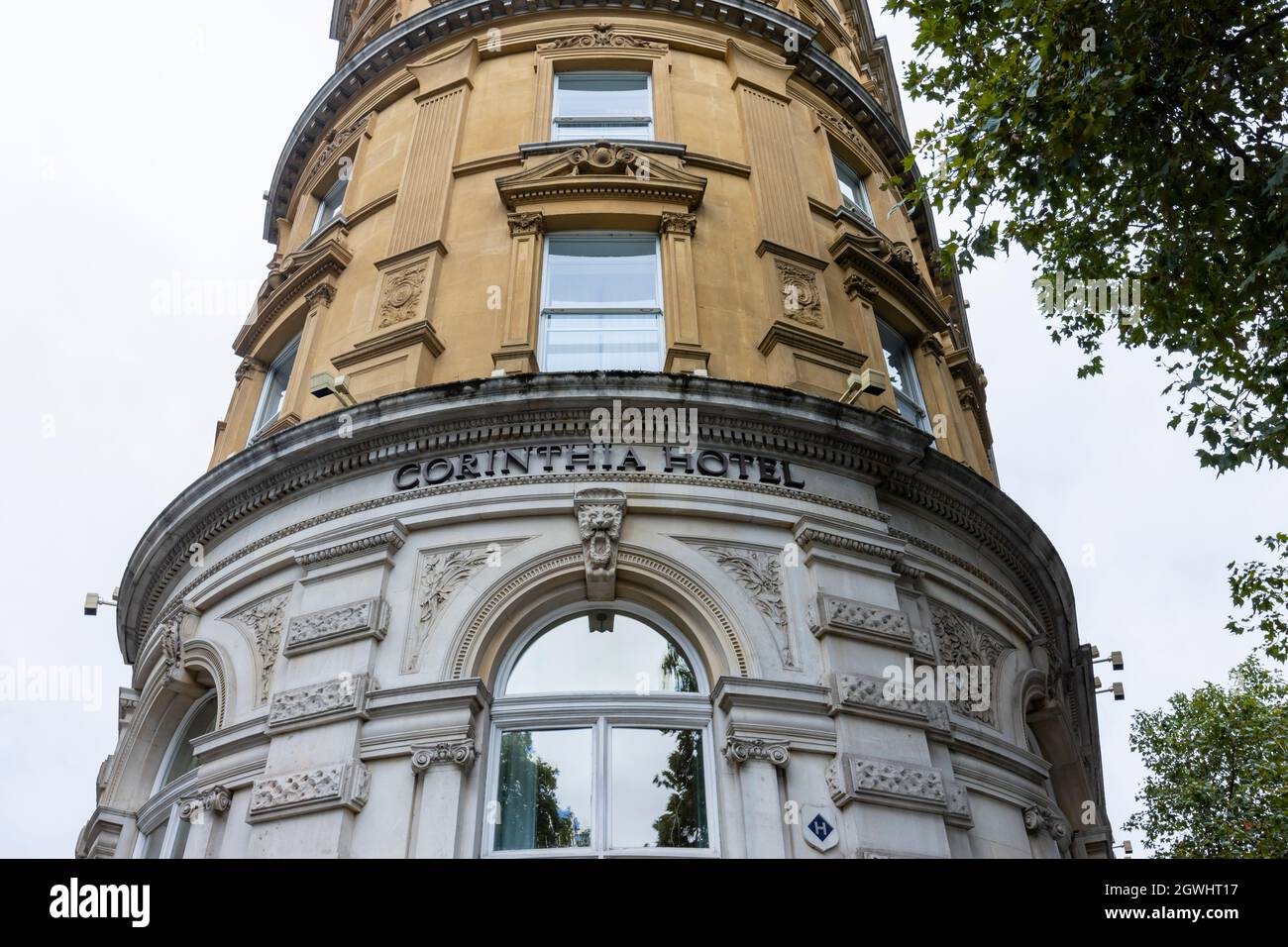 L'hôtel haut de gamme Corinthia London, Whitehall place, dans le centre de Londres SW1, en Angleterre Banque D'Images