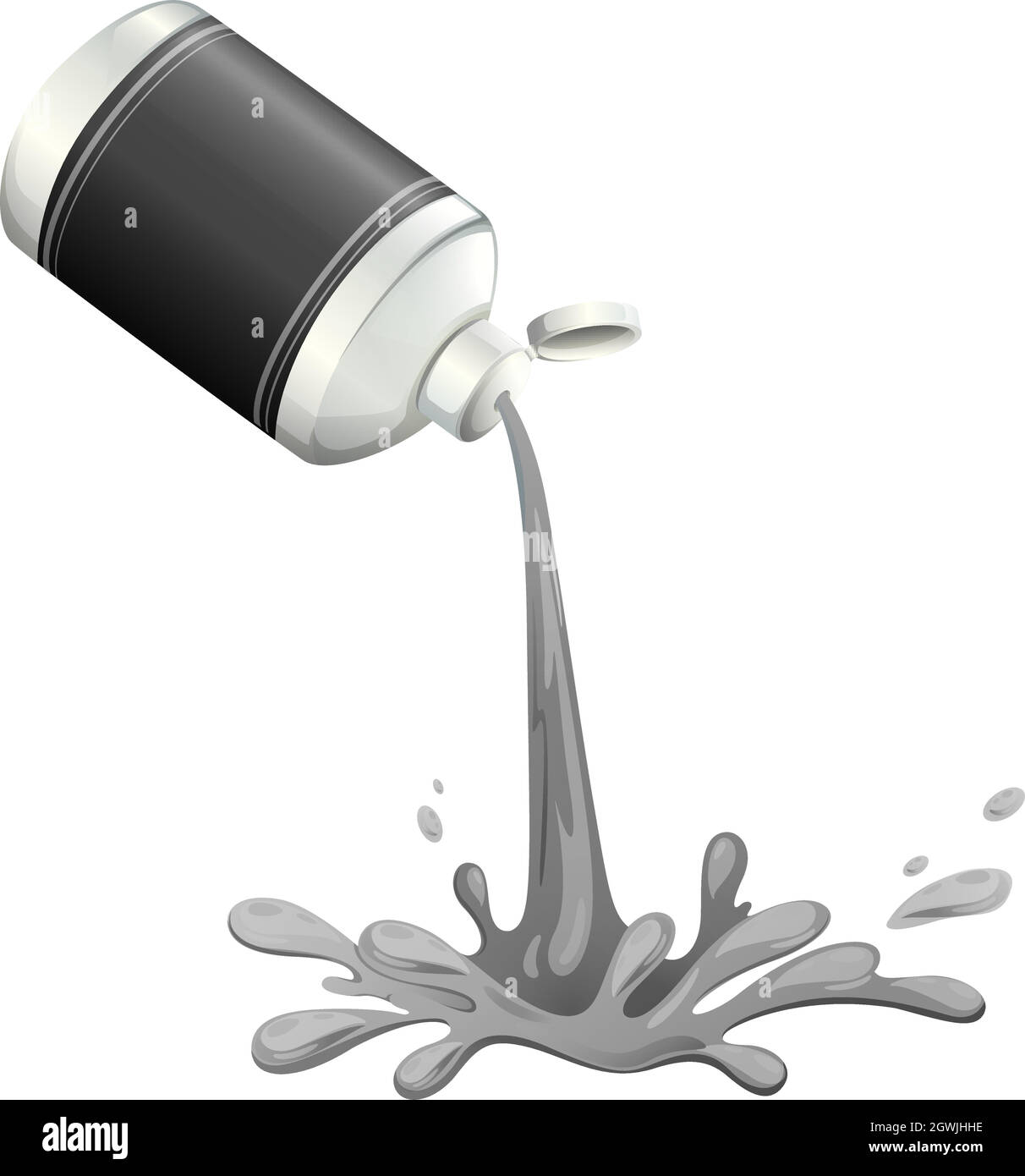 Une encre grise Illustration de Vecteur