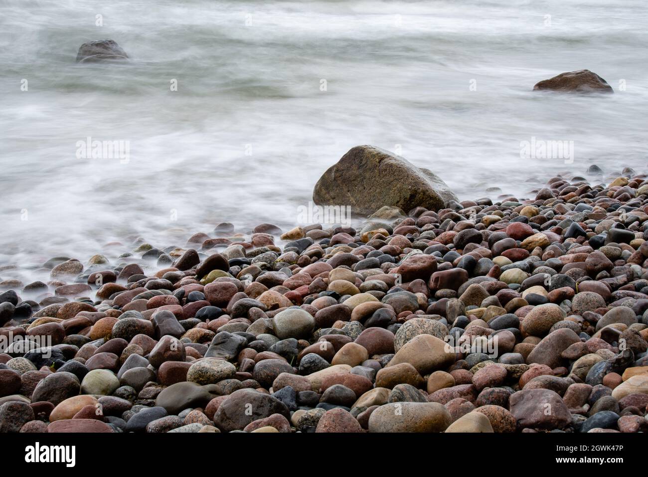 vagues à la plage Banque D'Images