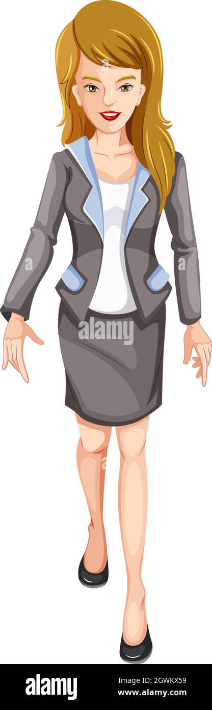 A smiling businesswoman Illustration de Vecteur