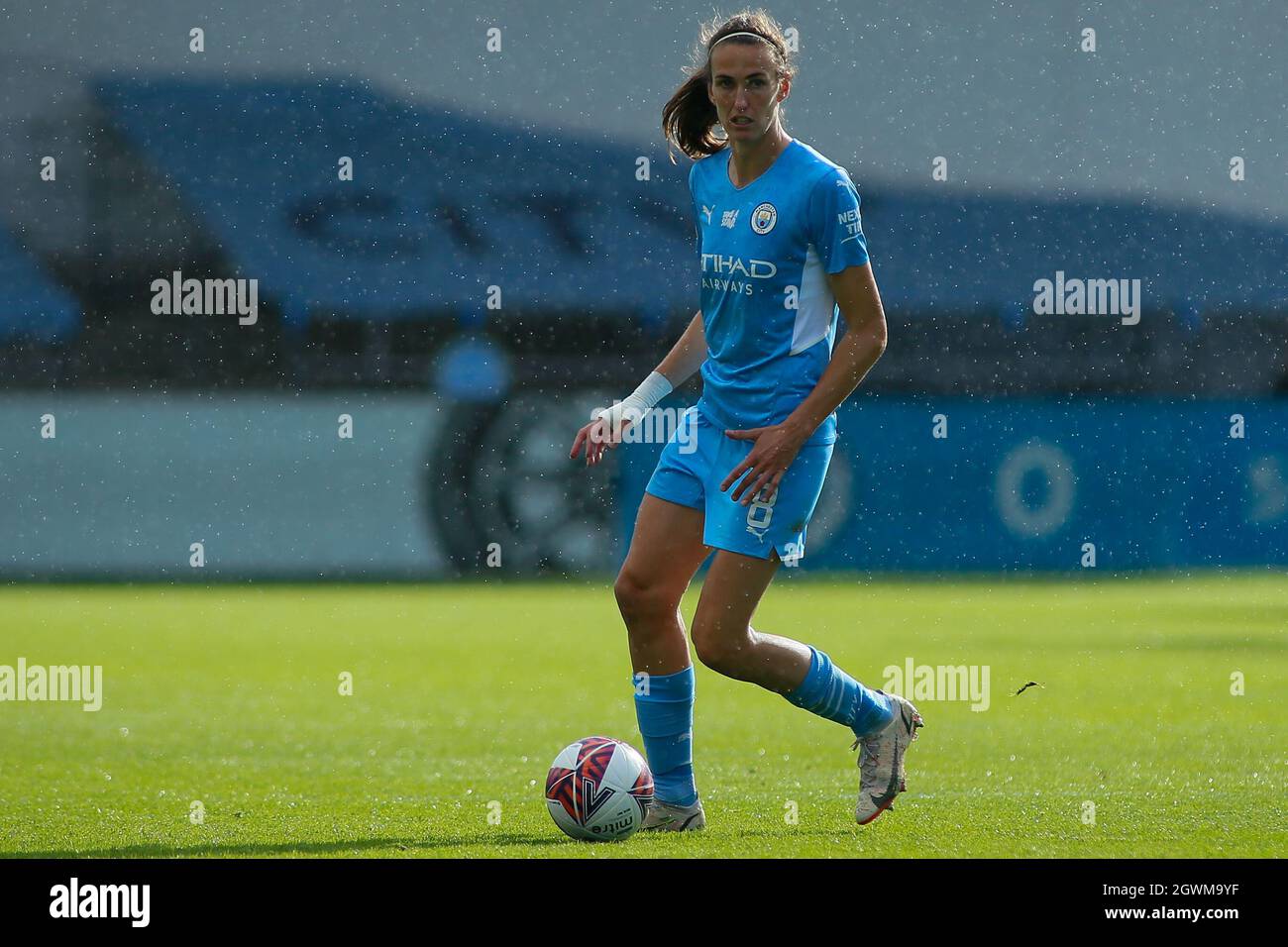 Manchester, Royaume-Uni. 03ème octobre 2021. Manchester City Academy Stadium, Manchester, 3 octobre 2021 Barclays FA Women's Super League- Manchester City Women vs West Ham Women Jill Scott of Manchester City Women crédit: Touchlinepics/Alay Live News Banque D'Images