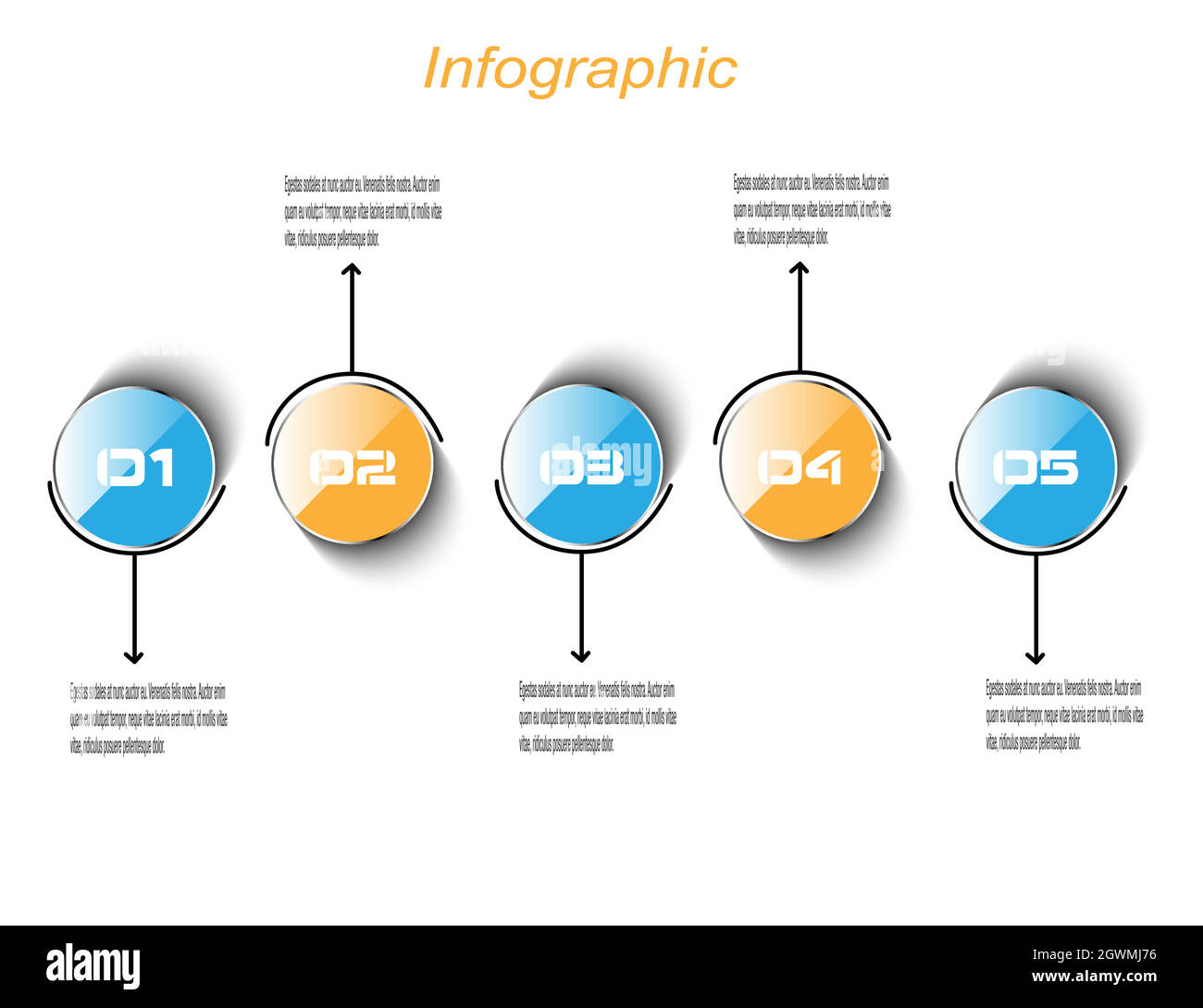 Modèle d'affichage de l'infographie. Idée d'afficher les informations, le classement et les statistiques. Illustration de Vecteur