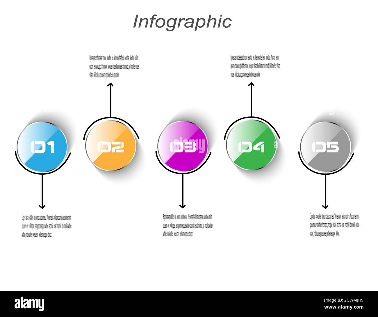 Modèle d'affichage de l'infographie. Idée d'afficher les informations, le classement et les statistiques. Illustration de Vecteur