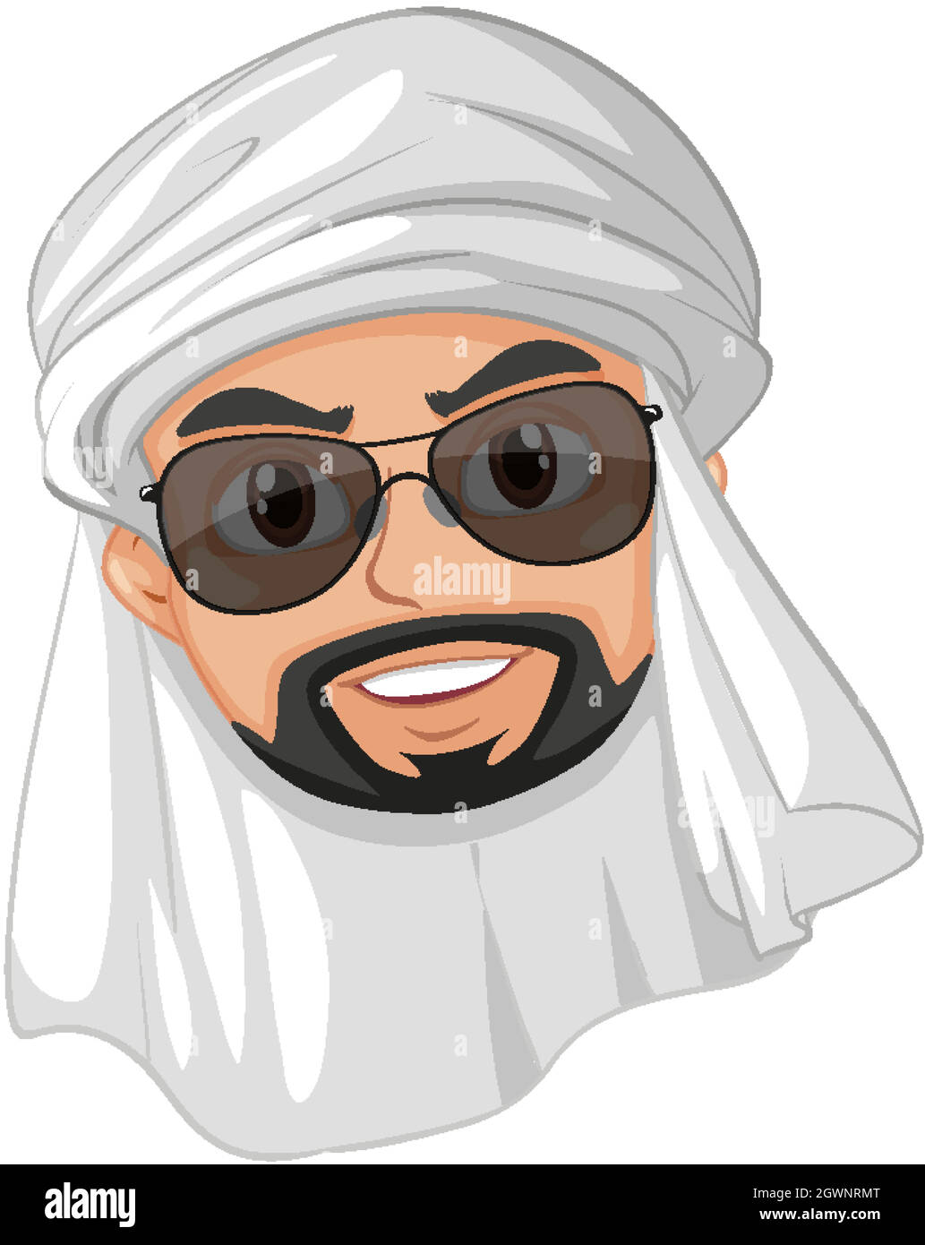 Personnage de dessin animé arabe Image Vectorielle Stock Alamy