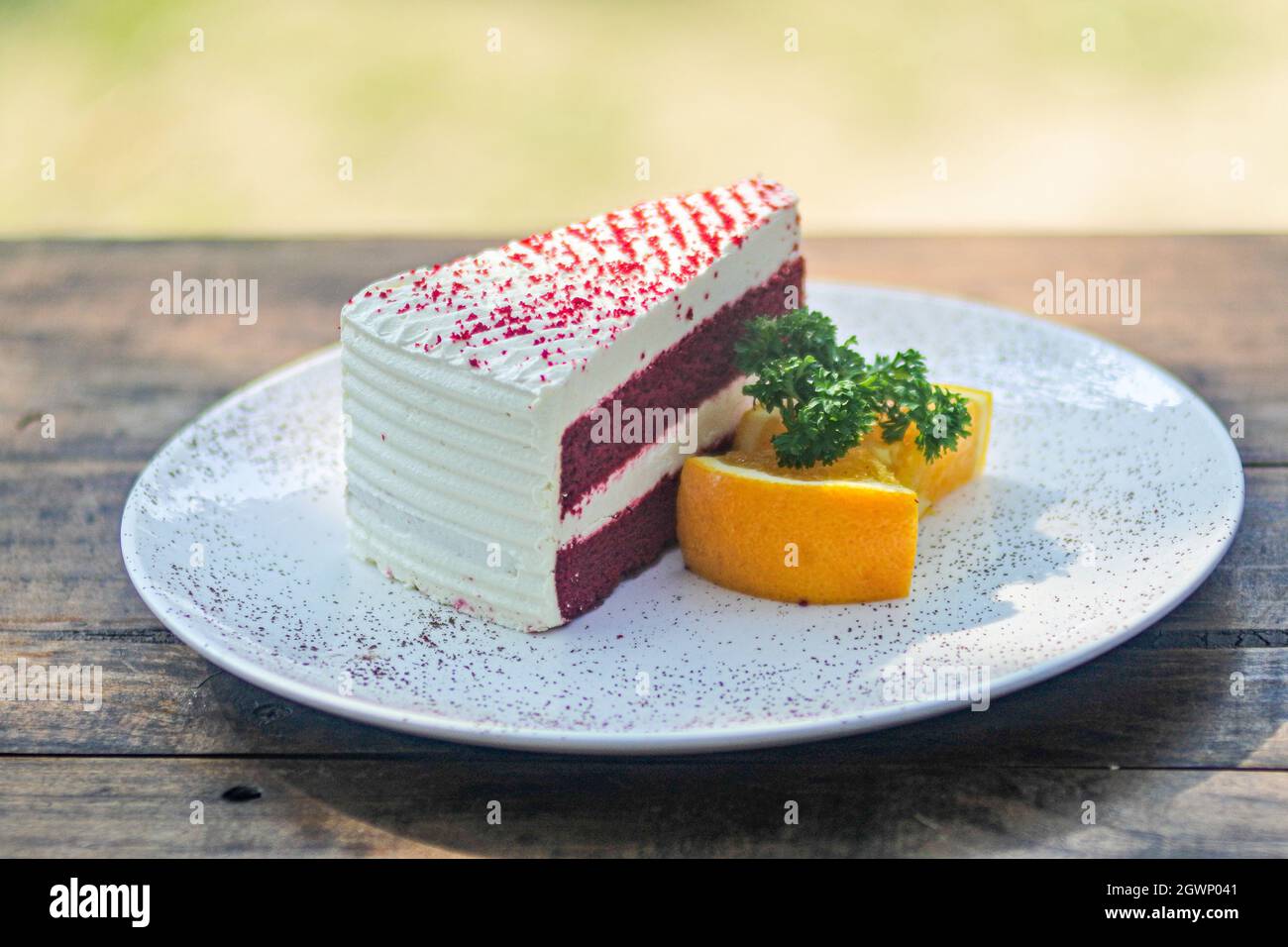Close-up of Cake On Table Banque D'Images
