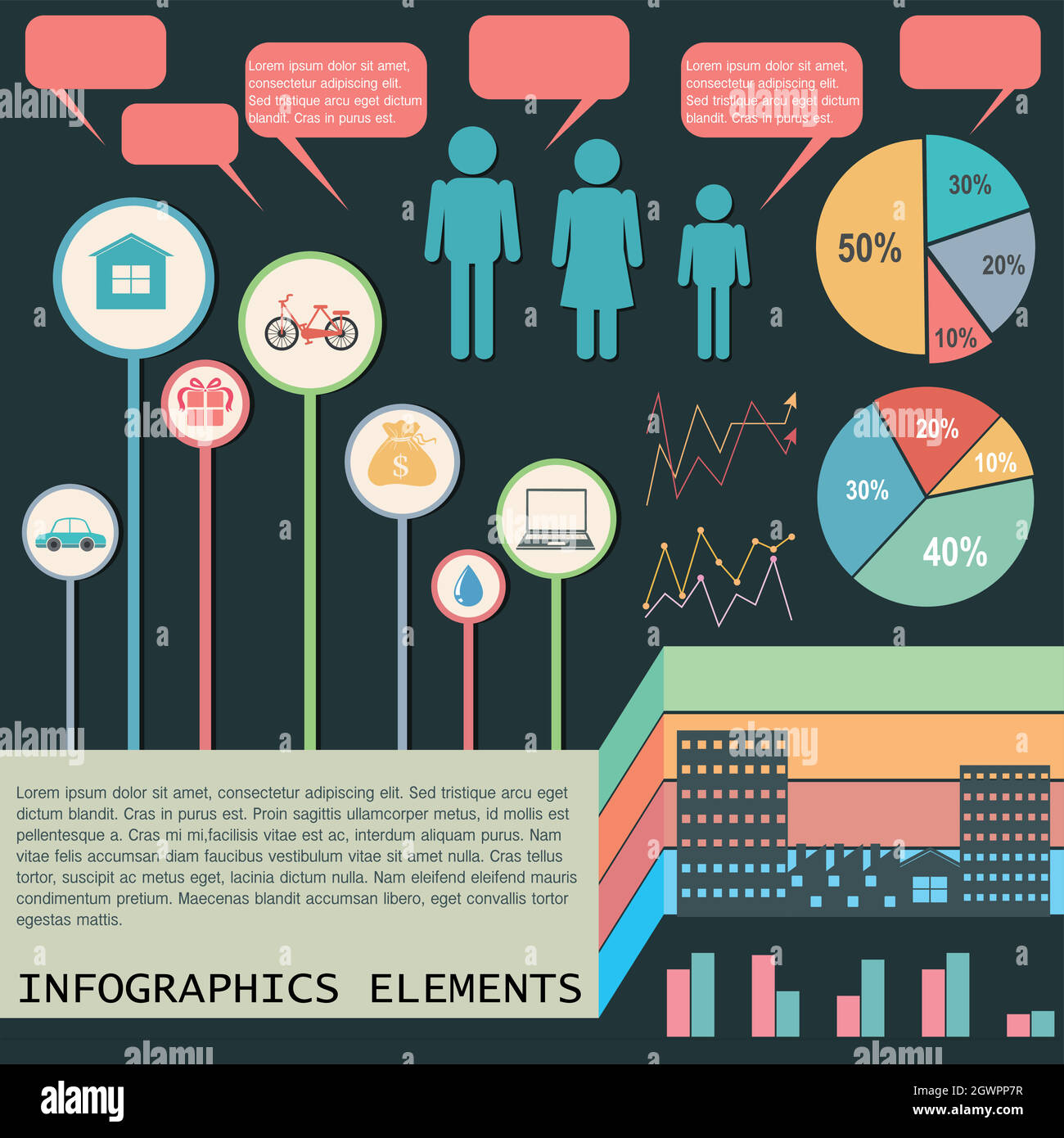 Une représentation graphique Illustration de Vecteur