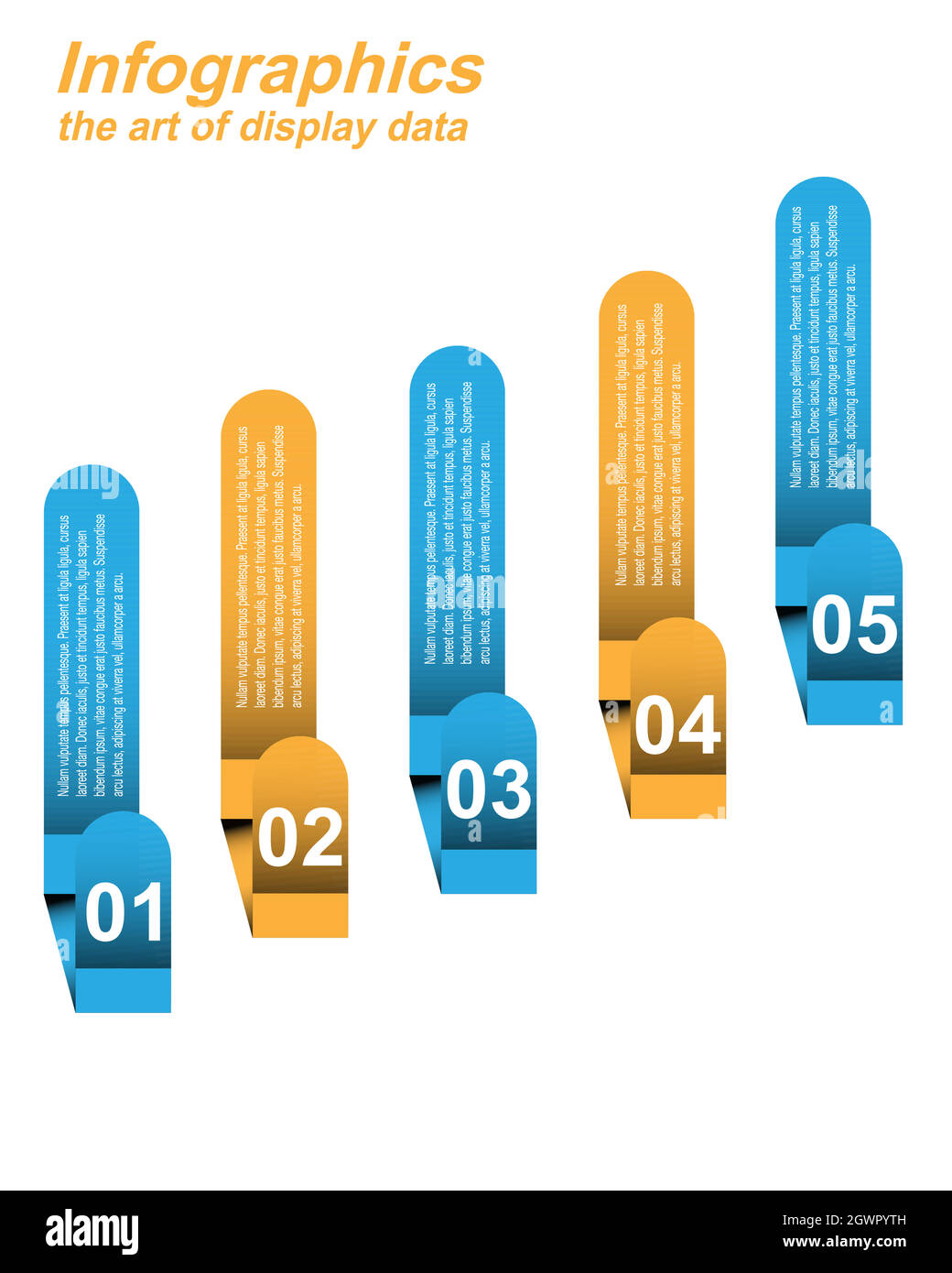 Modèle d'affichage de l'infographie. Idée d'afficher les informations, les classements et les statistiques. Illustration de Vecteur