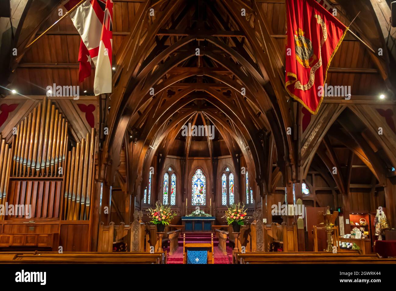 Vieille cathédrale Saint-Paul, Wellington, Île du Nord, Nouvelle-Zélande Banque D'Images