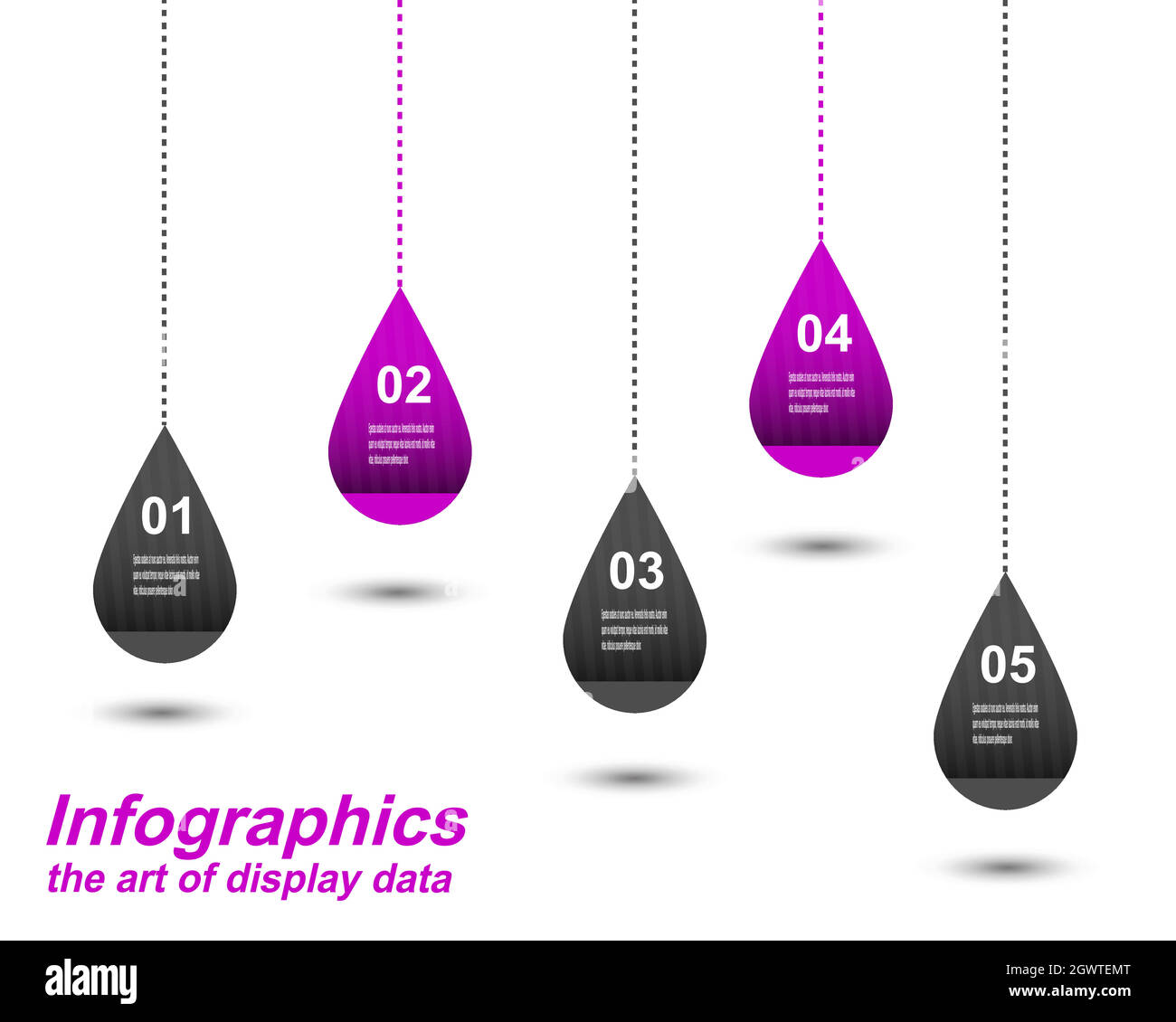 Modèle d'affichage de l'infographie. Idée d'afficher les informations, les classements et les statistiques. Illustration de Vecteur