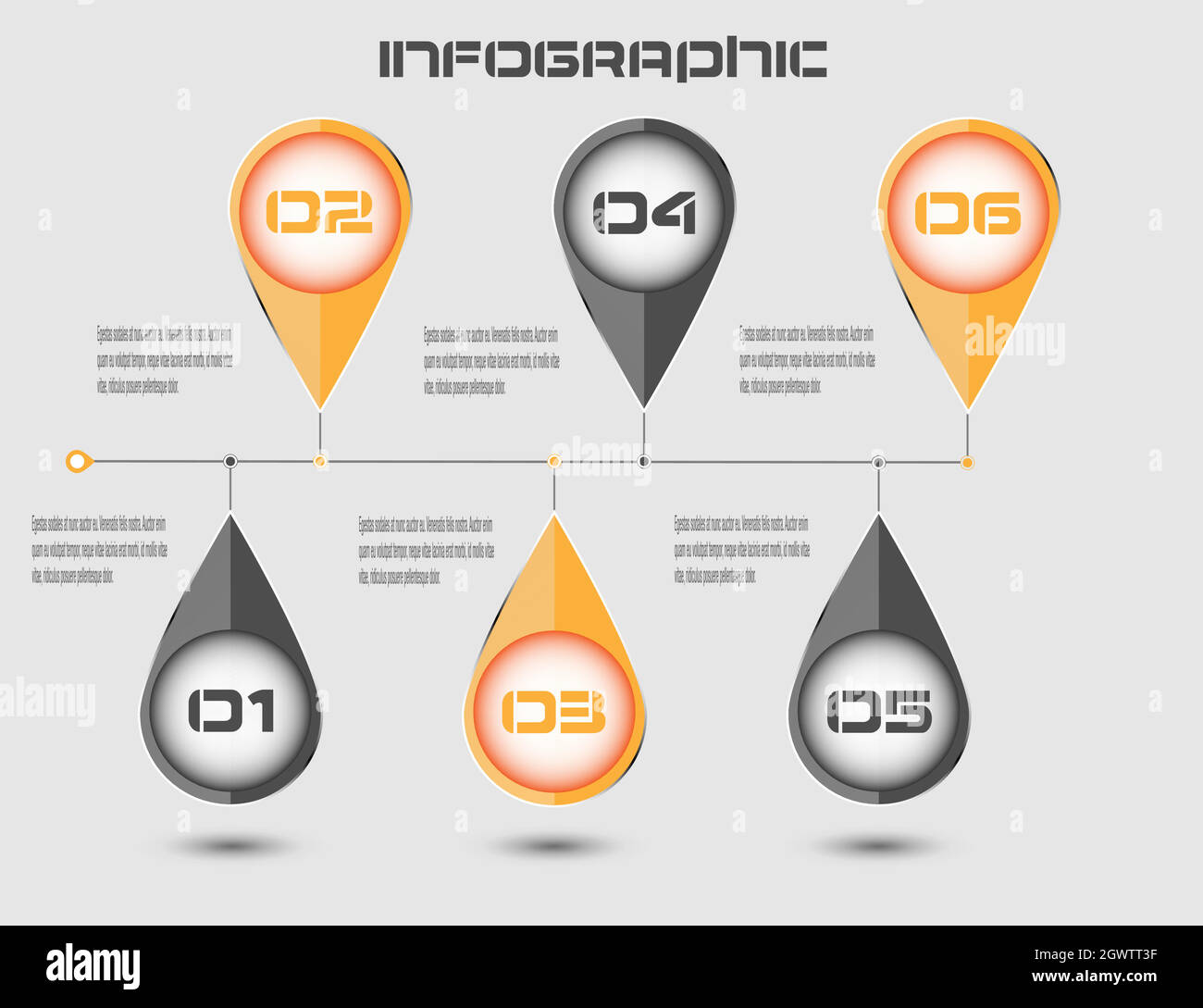 Modèle d'affichage de l'infographie. Idée d'afficher les informations, les classements et les statistiques. Illustration de Vecteur